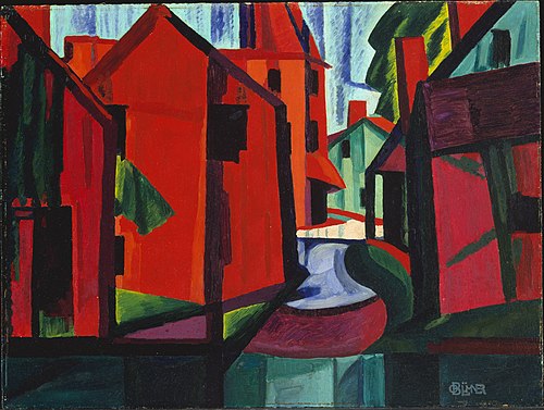 Little Falls, New Jersey, 1917, Oscar Florianus Bluemner