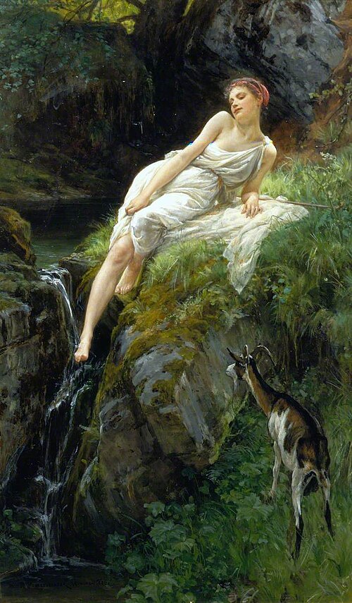 A Wood Nymph, 1886, Robert Poetzelberger