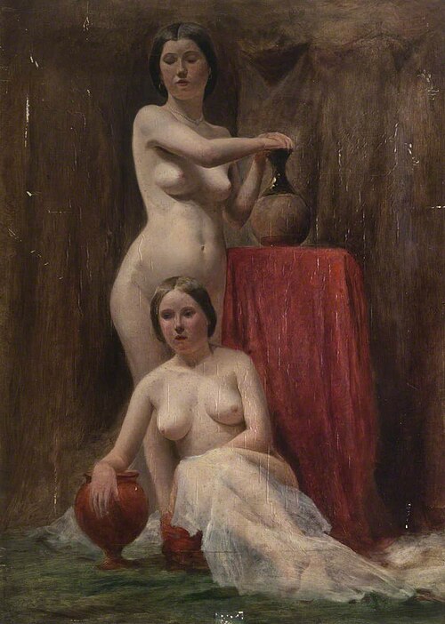 Life Study of Two Nude Models, , Robert Scott Lauder