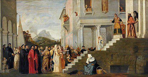 Presentation of the Virgin in the Temple (after Titian), , Robert Scott Lauder