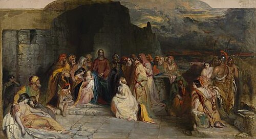 A Study for 'Christ Teacheth Humility', 1847, Robert Scott Lauder