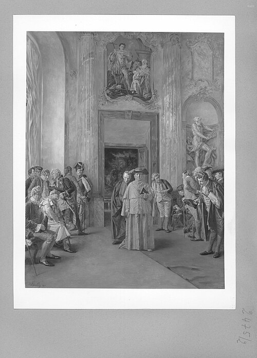 Audienz beim Bischof, 1900, Wilhelm Löwith