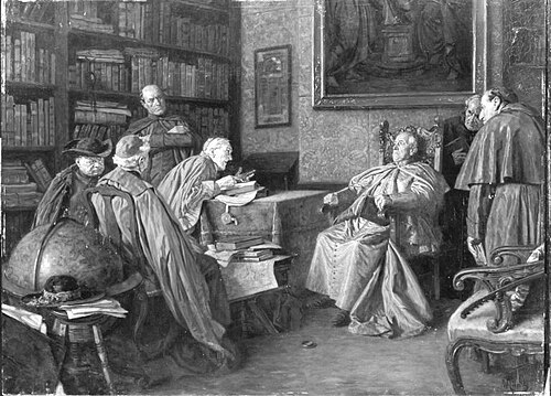 Konferenz beim Kardinal, 1900, Wilhelm Löwith