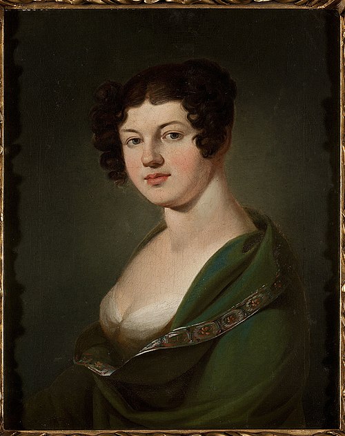 Portrait of Aniela Nowicka née Popławska, 1807, Jan Rustem