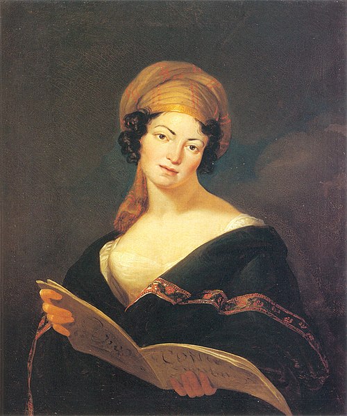 Porträt der Krystyna z Gerhardów Frankowa., 1819, Jan Rustem