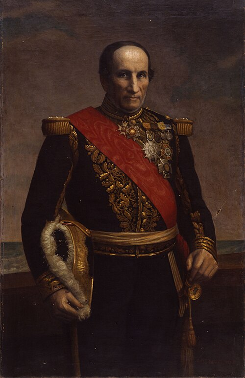 Portrait de l'amiral Charner, 1870, Adolphe Dervaux père