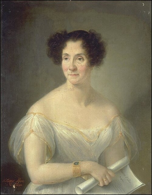 Portrait de Catherine Joséphine Raffin dite "Mademoiselle Duchesnois", 1833, Eugénie Tripier-Le Franc