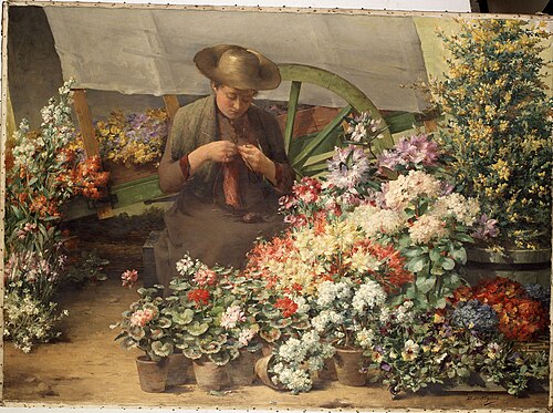 Etal de fleurs, 1890, Désiré de Keghel