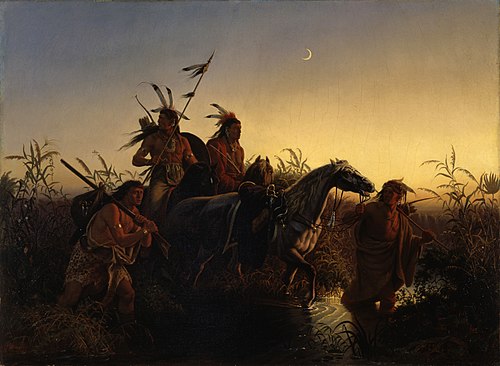 The Captive Charger, 1854, Karl Ferdinand Wimar