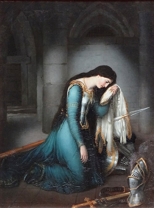 Jeanne d'Arc en prison, 1824, Louis Crignier