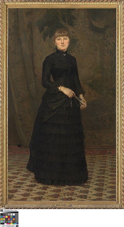 Portret van mevrouw C. De Vos - Lenaerts, 1828, Auguste Dael