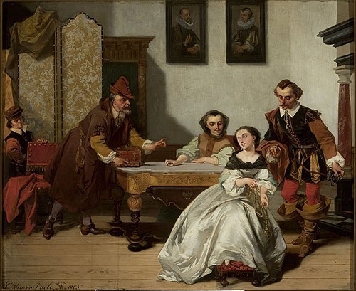 Sale of jewels, 1863, Casimir Van den Daele