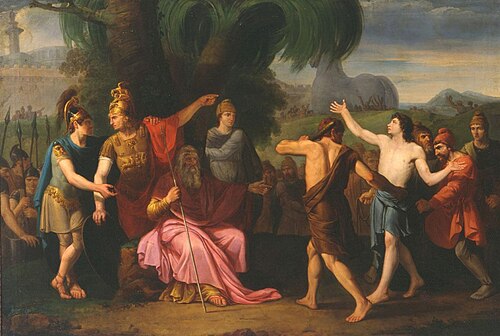 The Greek Sinon before Priam, 1782, Pieter Goddyn
