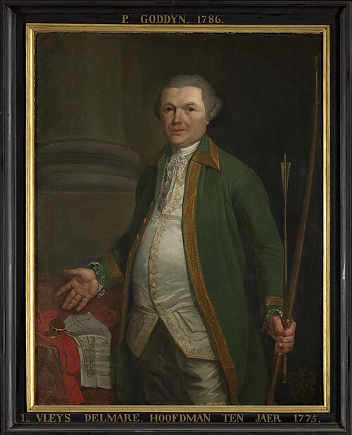 Portrait of Livinus Vleys Delmare, Headman of the Guild of Saint Sebastian of Bruges (1780-1805), 1786, Pieter Goddyn