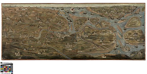 Map of the Zwin Area, 1501, Jan de Hervy