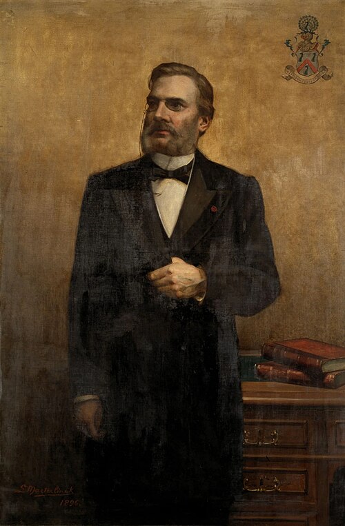 Portrait du baron Napoleon De Pauw, 1896, Louis Maeterlinck