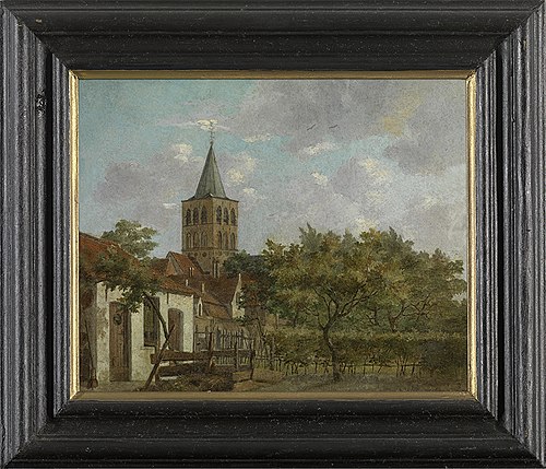 De Sint-Gilliskerk in Brugge, 1825, Lambert Noos