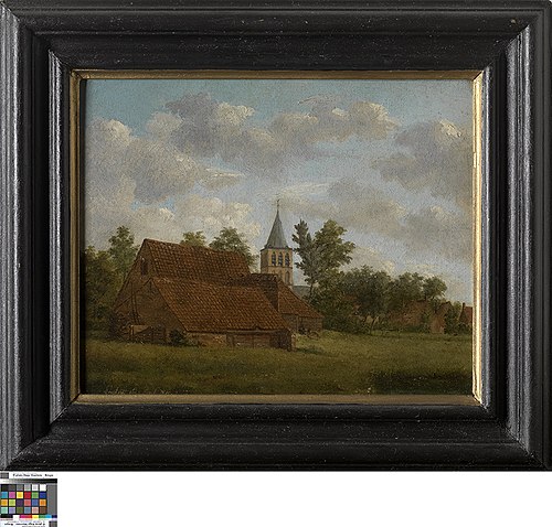 De Sint-Gilliskerk in Brugge, 1825, Lambert Noos
