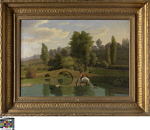 Landschap met brug, 1807, Théodore De Schietere