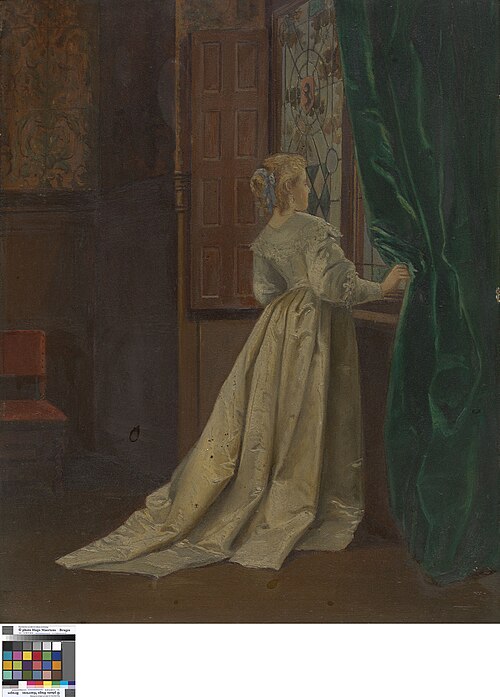 Femme près d'une fenêtre, 1899, Aline De Senezcourt