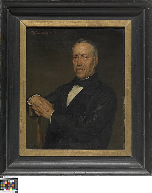 Portret van een man, 1860, Henri Julien De Stoop