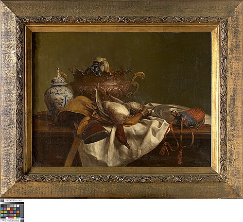 Stilleven met jachtbuit, 1873, Juliaan Waegemaker