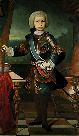 Porträt des Kurfürst Max III. Joseph von Bayern als Kurprinz (1727-1777), 1730, Franz Joseph Winder