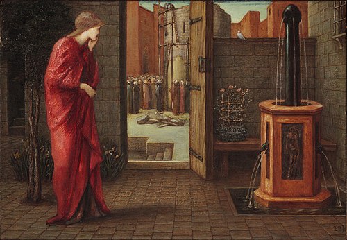 Danaë Watching the Building of the Brazen Tower, 1872, Edward Burne-Jones