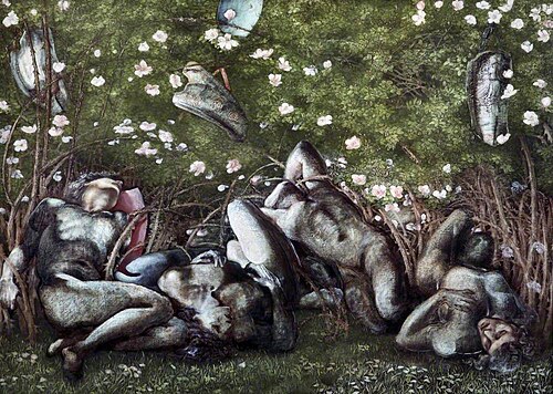 Study for 'The Sleeping Knights', 1870, Edward Burne-Jones
