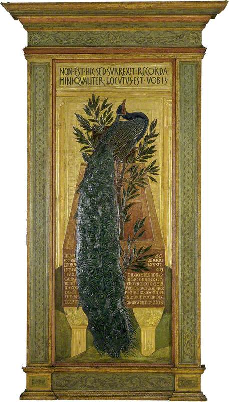 A Peacock, 1886, Edward Burne-Jones