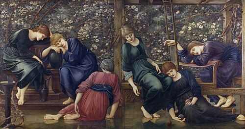 The Garden Court (from the Briar Rose series), 1894, Edward Burne-Jones