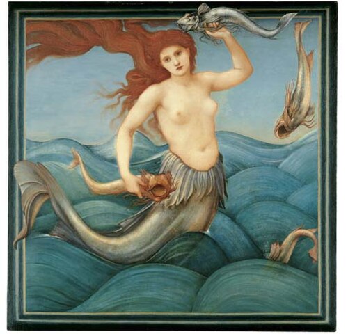 A Sea-Nymph, , Edward Burne-Jones