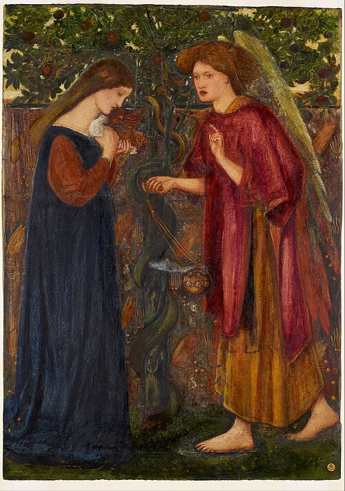 L'Annonciation, 1857, Edward Burne-Jones