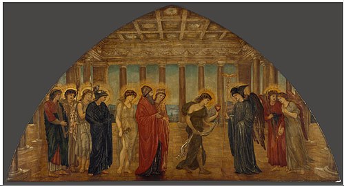 Psyche entering the Portals of Olympus, 1872, Edward Burne-Jones