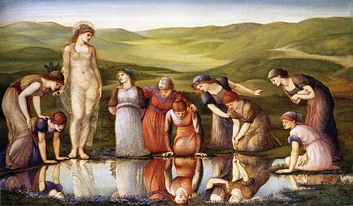 The Mirror of Venus, 1866, Edward Burne-Jones