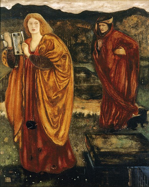 Merlin and Nimue, 1861, Edward Burne-Jones