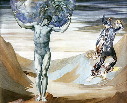 Atlas Turned to Stone, 1878, Edward Burne-Jones