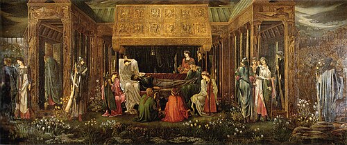 Le Sommeil d'Arthur à Avalon, 1881, Edward Burne-Jones