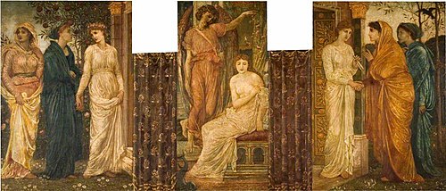 Cupid and Psyche - Palace Green Murals, 1876, Edward Burne-Jones