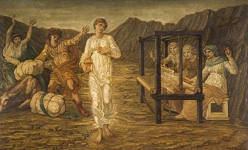 Cupid and Psyche - Palace Green Murals, 1876, Edward Burne-Jones