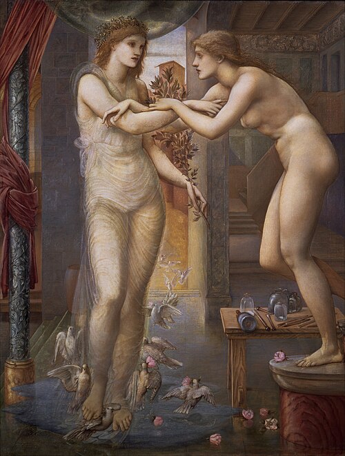 Pygmalion and the Image - The Godhead Fires, 1878, Edward Burne-Jones