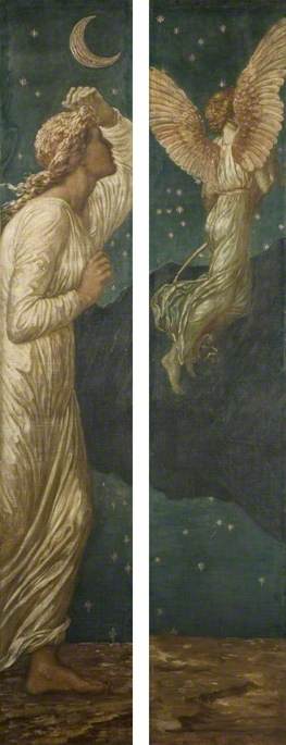 Cupid and Psyche - Palace Green Murals, 1876, Edward Burne-Jones