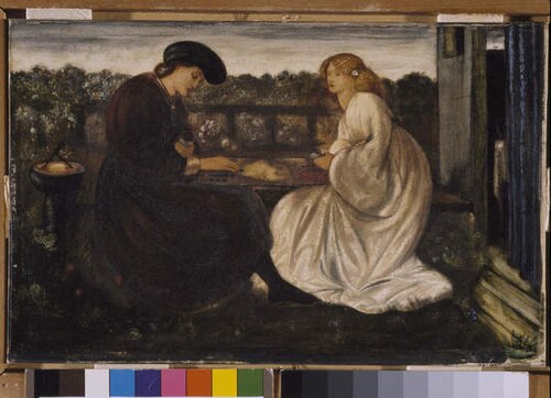 The Backgammon Players, 1861, Edward Burne-Jones