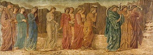 Cupid and Psyche - Palace Green Murals, 1876, Edward Burne-Jones