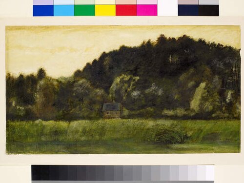 Landscape - Study, 1863, Edward Burne-Jones