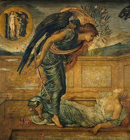 Cupid and Psyche - Palace Green Murals, 1876, Edward Burne-Jones