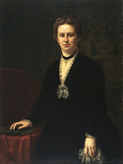 Portrait of a woman, 1877, Frans Anseele