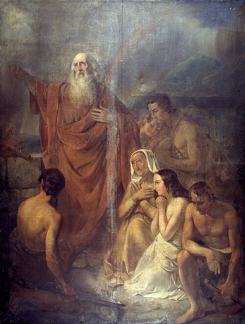 Noé sortant de l'arche, 1841, Jean Bataille