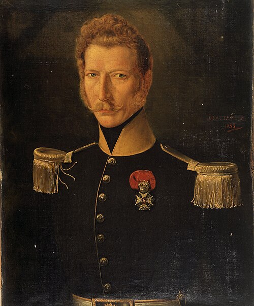 Portrait du commandant François-Joseph Meuret, 1835, Jean Bataille