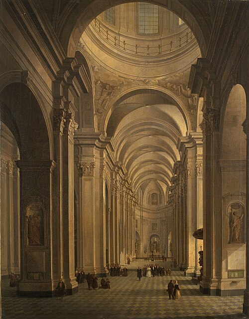 Church Interior, 1841, Pierre François van Belle